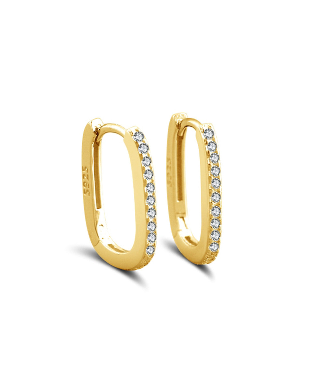 KADE EARRINGS - 18K GOLD PLATED 925 STERLING SILVER & AAAA CUBIC ZIRCONIA