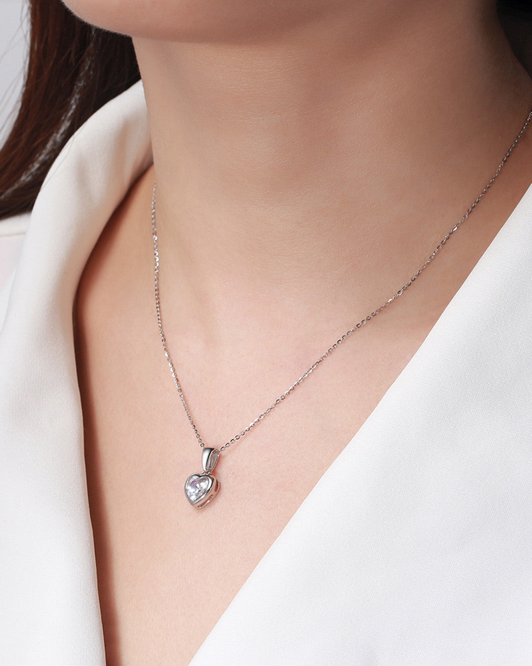 925 Sterling Silver& AAAA Cubic Zirconia NECKLACE | VALORÉ