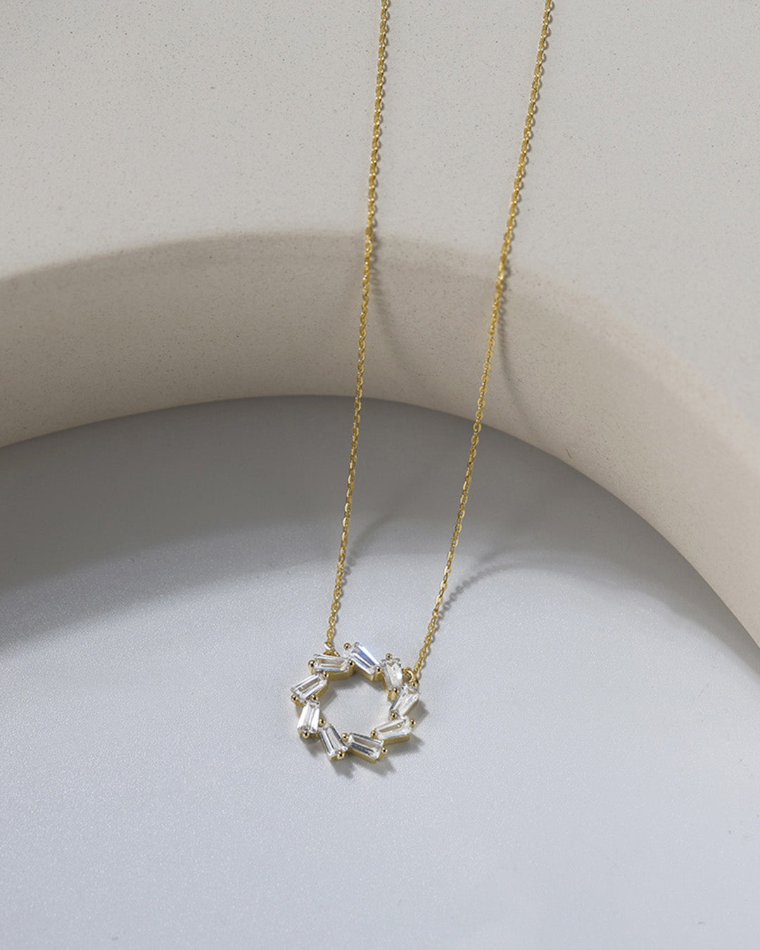 EVA NECKLACE | 14K Gold Plated & 5A Cubic Zirconia