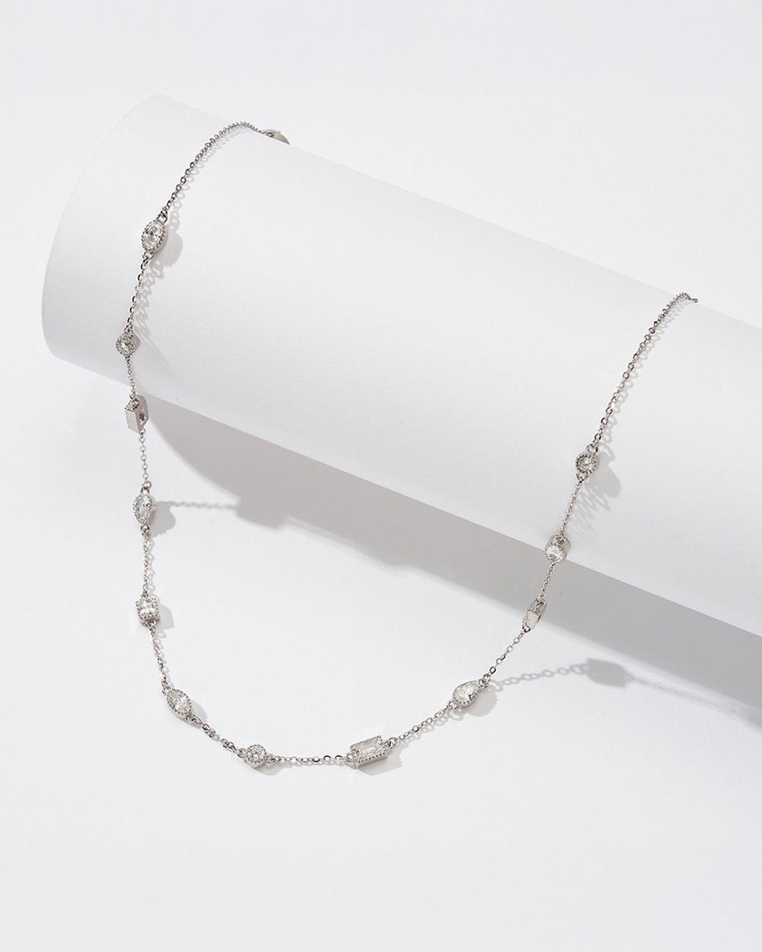 VIONNE NECKLACE - Genuine Sterling Silver & 5A Cubic Zirconia