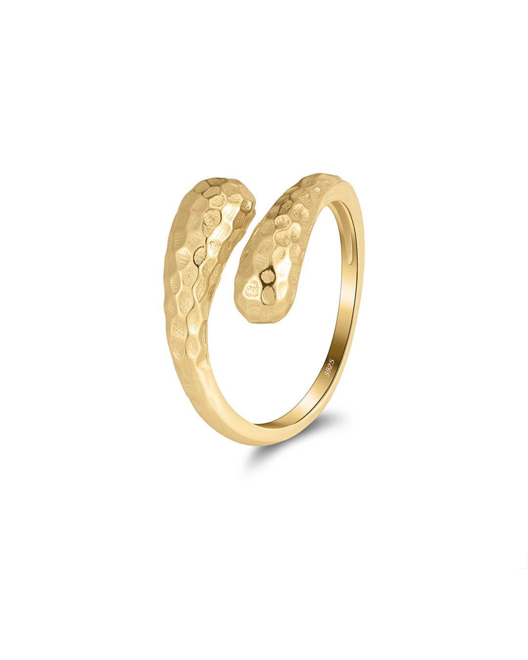 HELIRA RING - 14K GOLD PLATED 925 STERLING SILVER