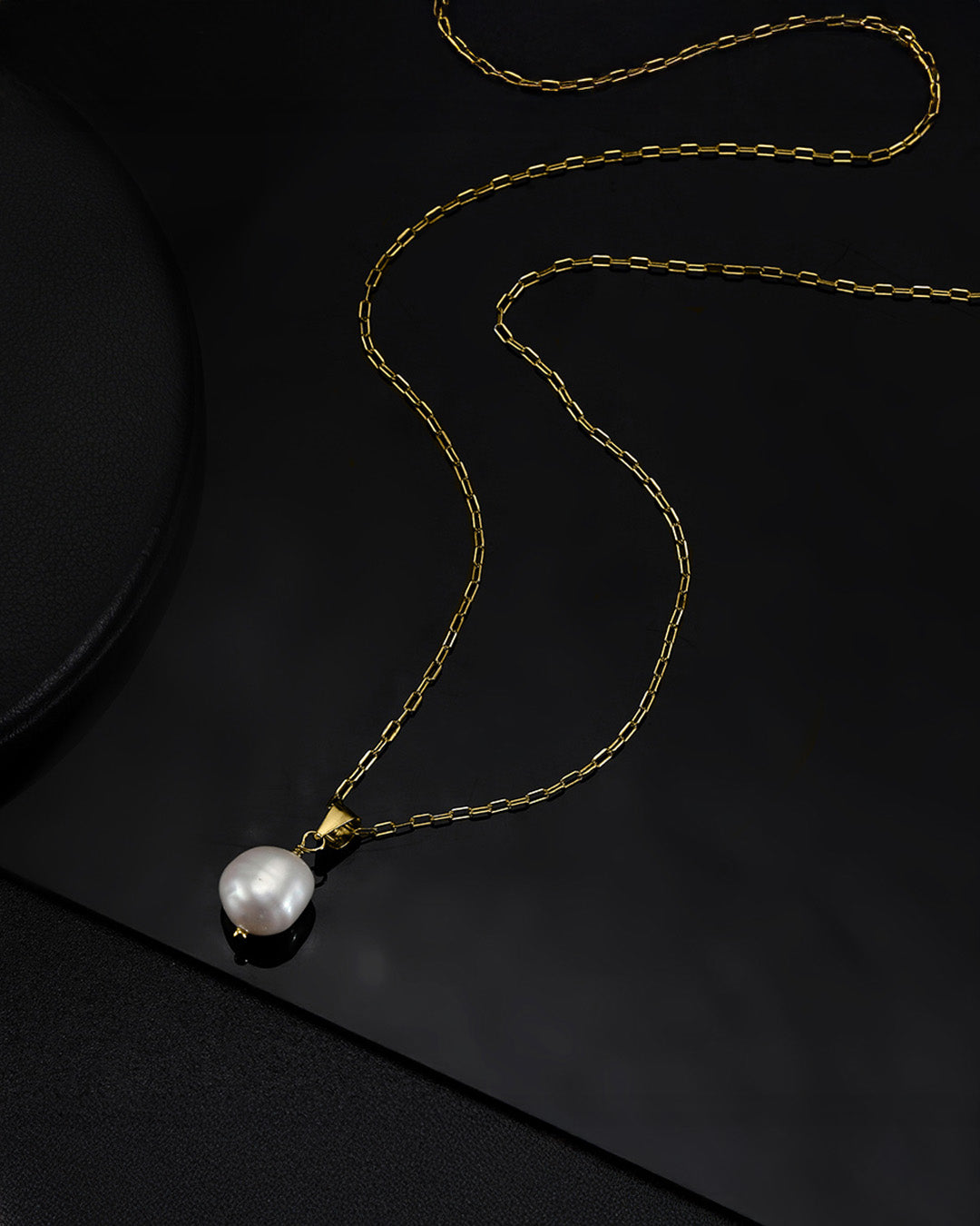 14K Gold Plated 925 Sterling Silver & NATURAL FRESHWATER PEARL NECKLACE | IVORA