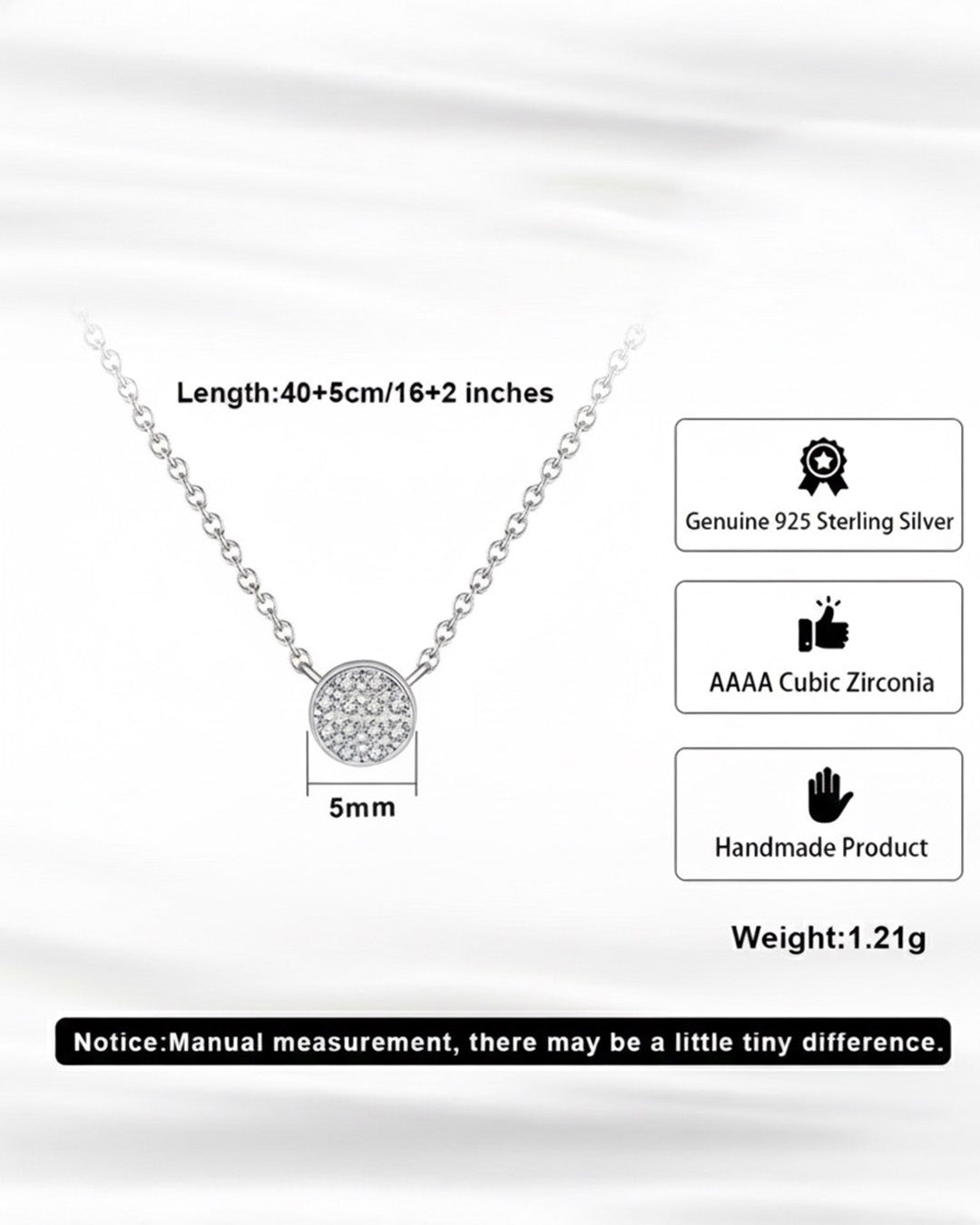 925 Sterling Silver & AAAA Cubic Zirconia NECKLACE | LUMET