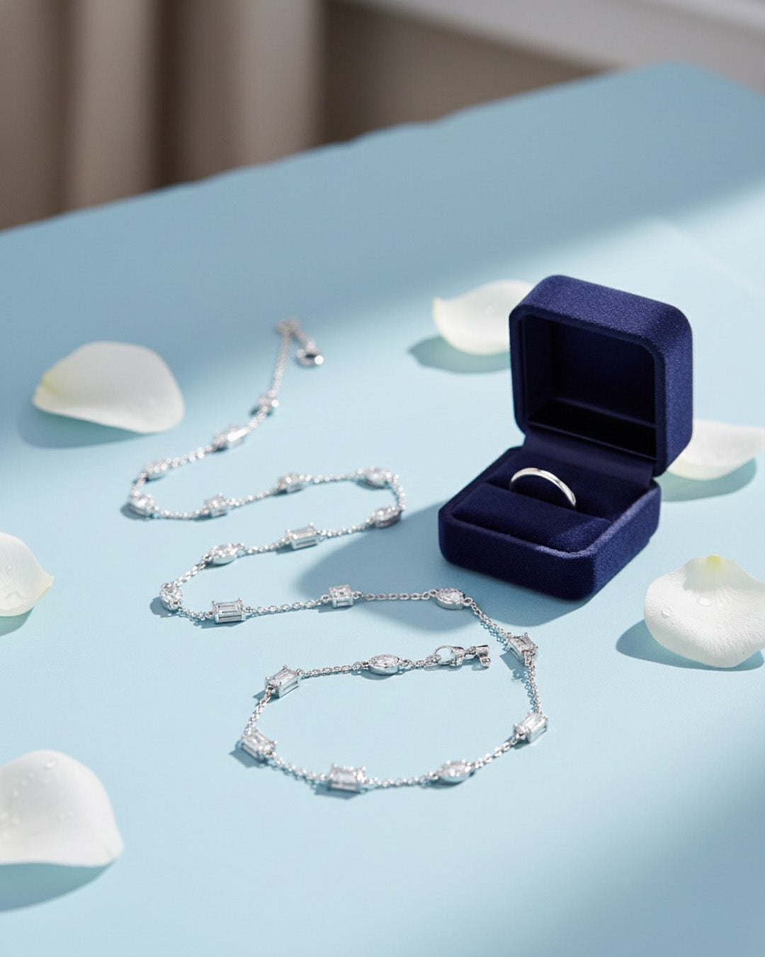 VIONNE NECKLACE - Genuine Sterling Silver & 5A Cubic Zirconia