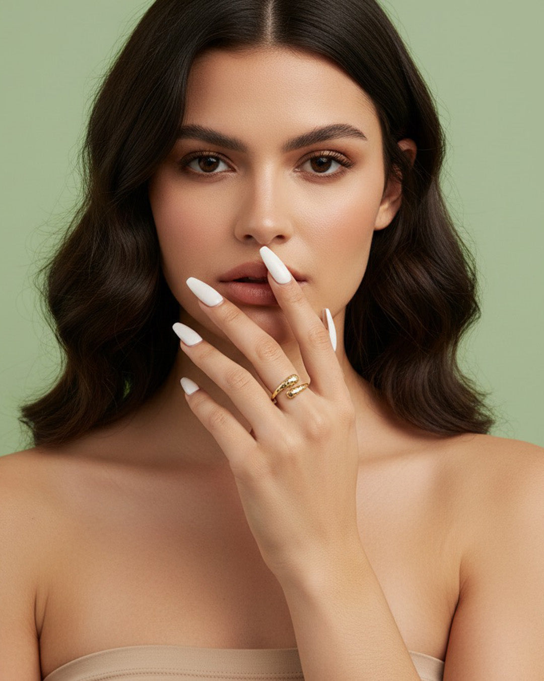 HELIRA RING - 14K GOLD PLATED 925 STERLING SILVER