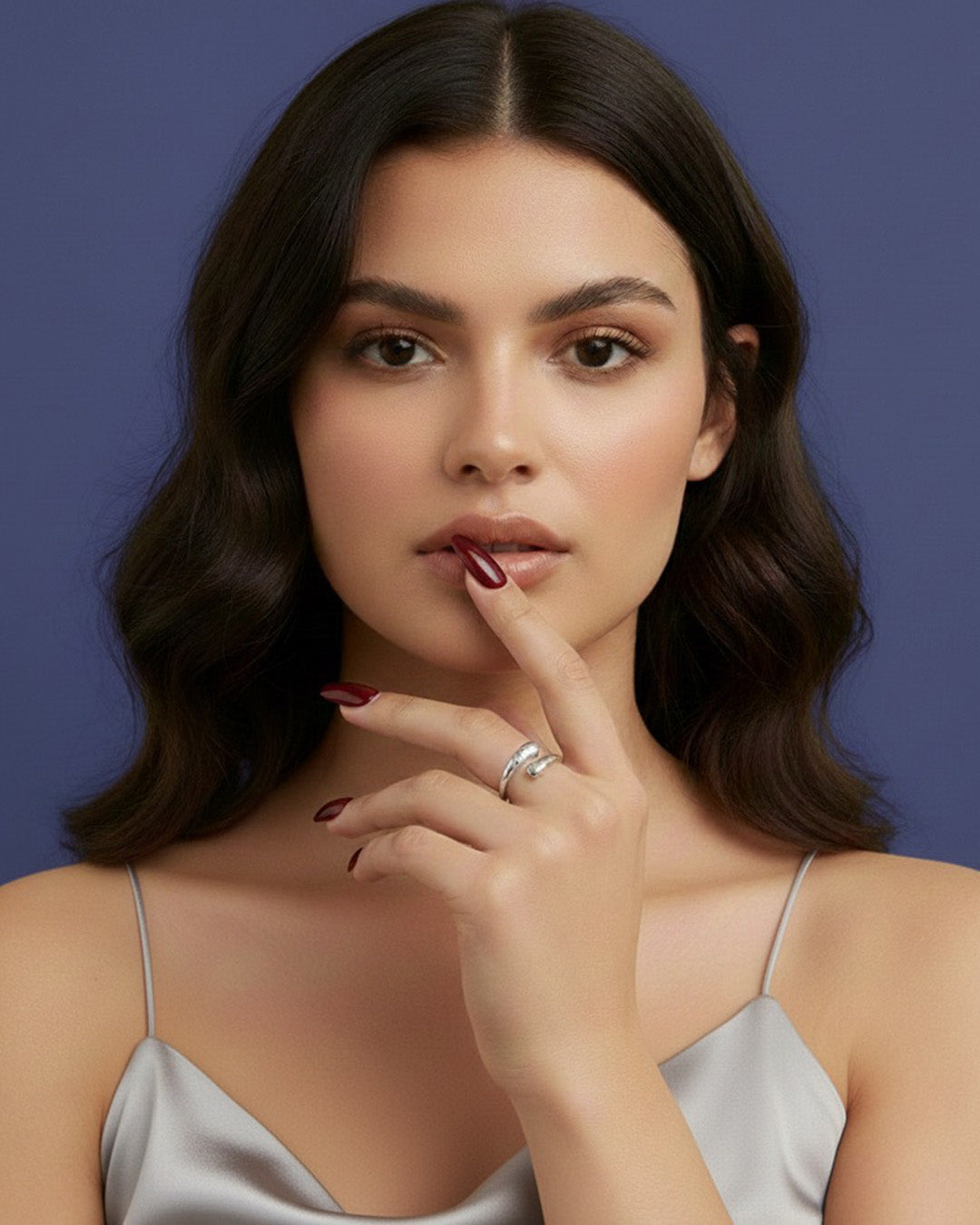 HELIRA RING - RHODIUM PLATED 925 STERLING SILVER