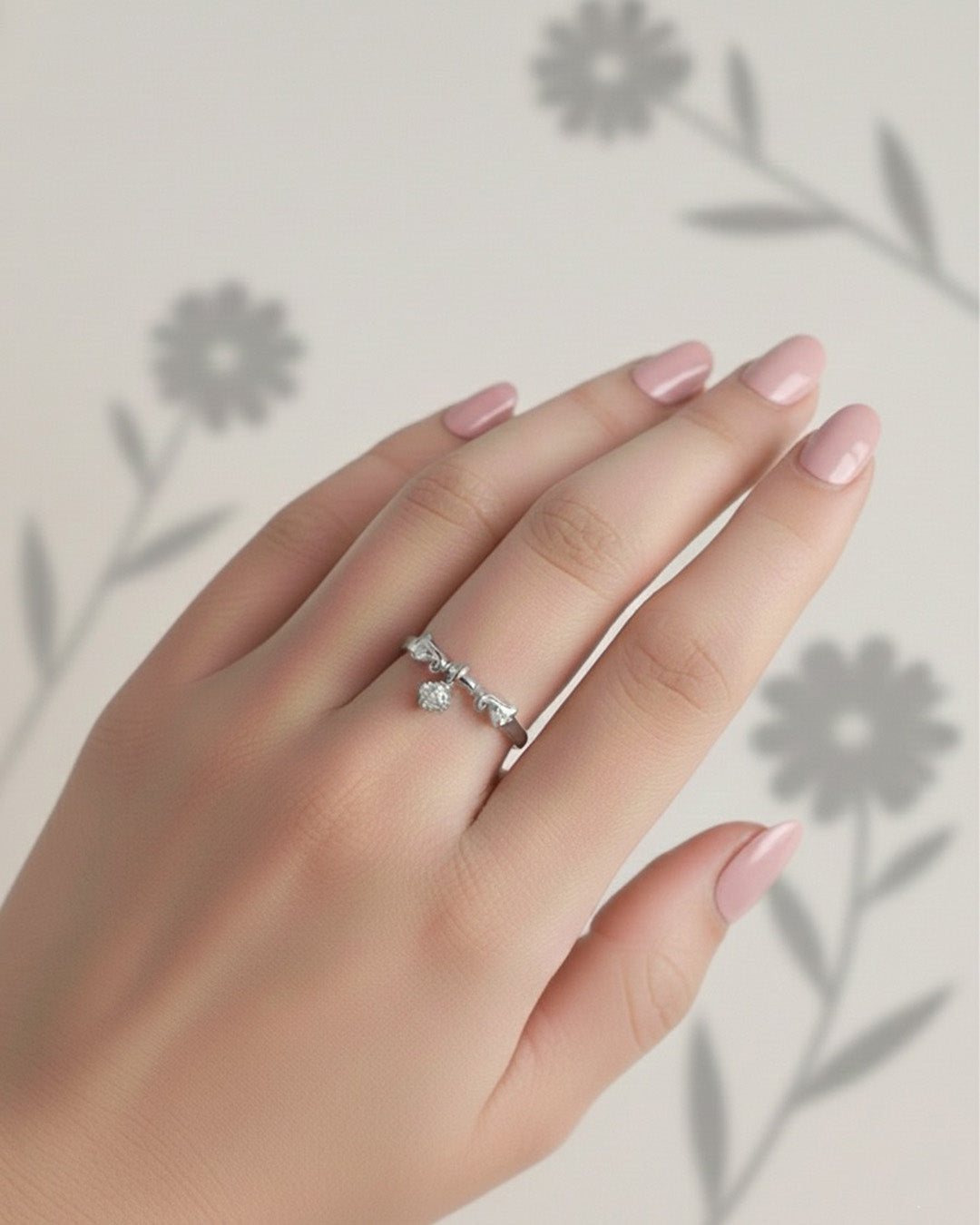 CÉLVAR RING - RHODIUM PLATED 925 STERLING SILVER & 5A CUBIC ZIRCONIA