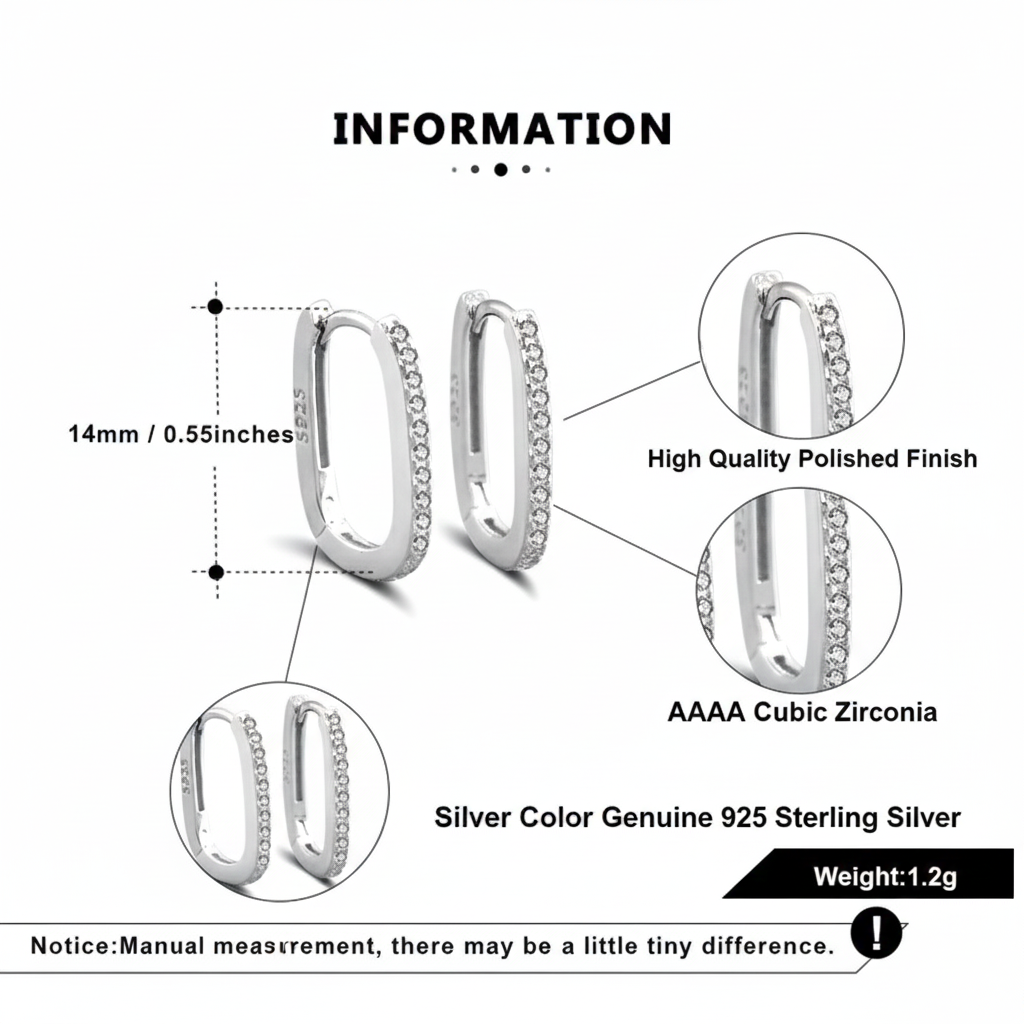 KADE EARRINGS - 18K GOLD PLATED 925 STERLING SILVER & AAAA CUBIC ZIRCONIA