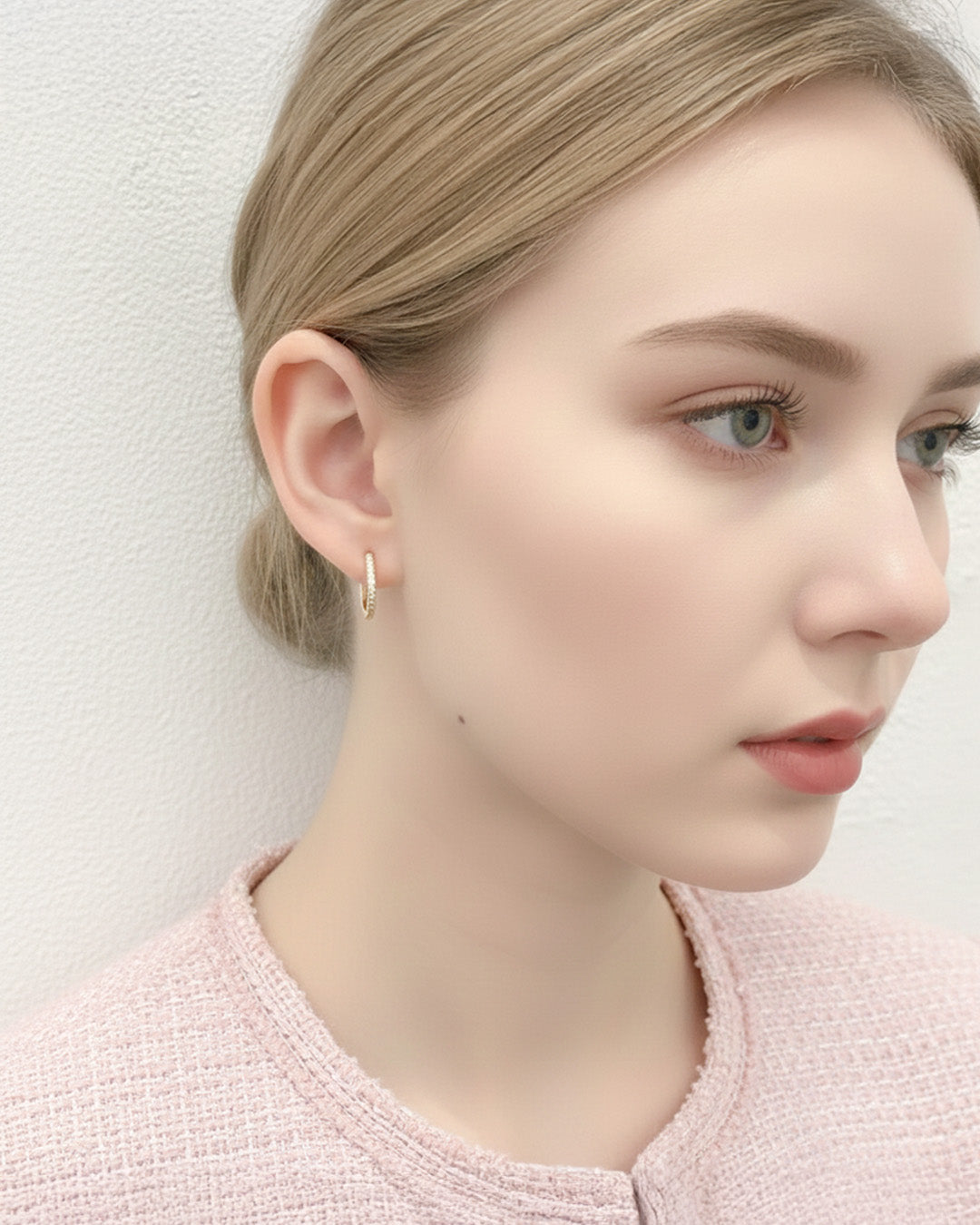 KADE EARRINGS - 18K GOLD PLATED 925 STERLING SILVER & AAAA CUBIC ZIRCONIA