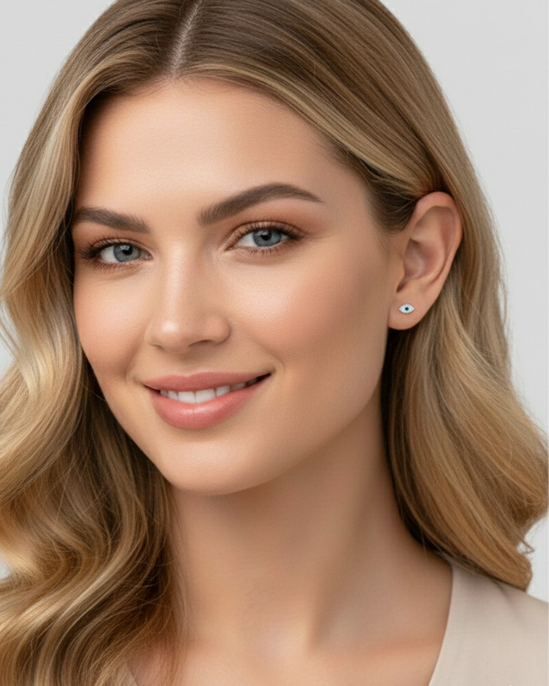 NOOR EARRINGS - RHODIUM PLATED 925 STERLING SILVER & AAAA CUBIC ZIRCONIA