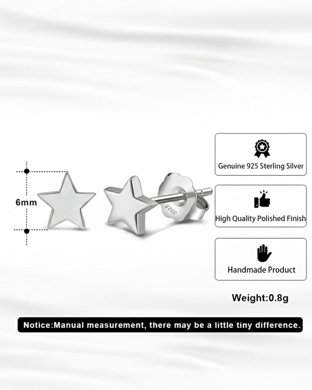 VELA EARRINGS - RHODIUM PLATED 925 STERLING SILVER