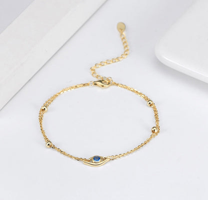 14K Gold Plated  925 Sterling Silver Bracelet | THE EGE EYE