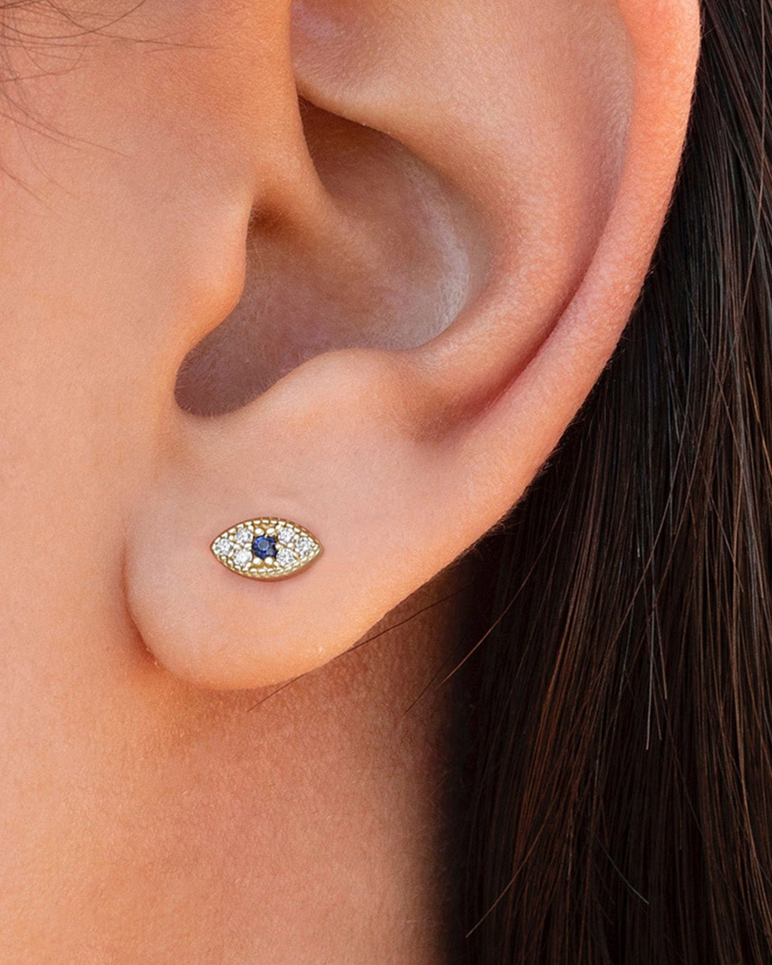 14K GOLD PLATED 925 STERLING SILVER &amp; AAAA CUBIC ZIRCONIA EARRINGS |  NOOR