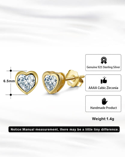 14K GOLD PLATED 925 STERLING SILVER &amp; AAAA CUBIC ZIRCONIA EARRINGS |  ZEEN
