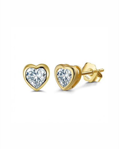 14K GOLD PLATED 925 STERLING SILVER &amp; AAAA CUBIC ZIRCONIA EARRINGS |  ZEEN