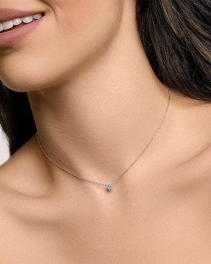 925 Sterling Silver &amp; AAAA Cubic Zirconia NECKLACE | LUMET