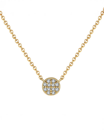 14K Gold Plated 925 Sterling Silver &amp; AAAA Cubic Zirconia NECKLACE | LUMET
