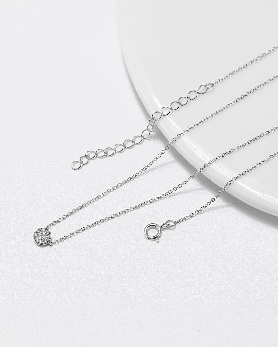925 Sterling Silver &amp; AAAA Cubic Zirconia NECKLACE | LUMET