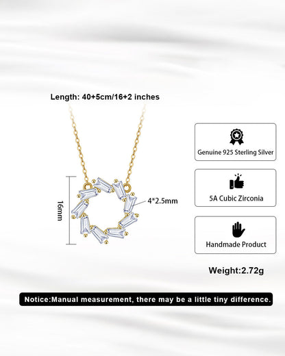 EVA NECKLACE | 14K Gold Plated &amp; 5A Cubic Zirconia