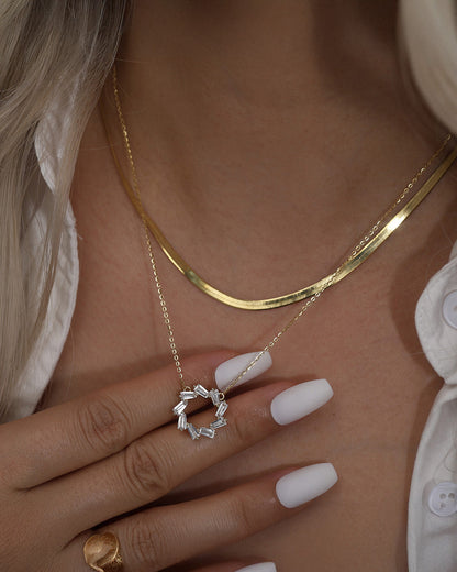 EVA NECKLACE | 14K Gold Plated &amp; 5A Cubic Zirconia