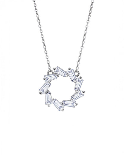 925 Sterling Silver &amp; 5A Cubic Zirconia NECKLACE | EVA
