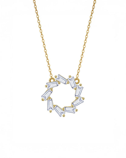 EVA NECKLACE | 14K Gold Plated &amp; 5A Cubic Zirconia