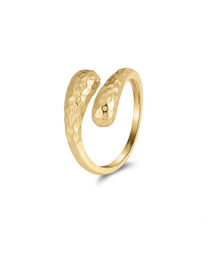 HELIRA RING - 14K GOLD PLATED 925 STERLING SILVER