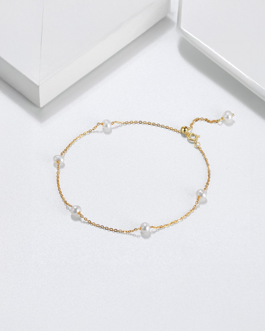 14K Gold Plated 925 Sterling Silver &amp; Pearl BRACELET &amp; Natural Freshwater Pearl BRACELET | NOÉ