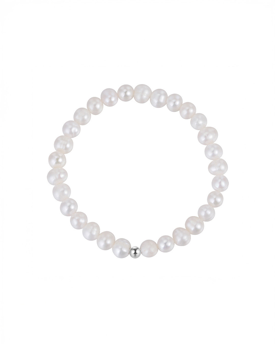 925 Sterling Silver &amp; Genuine Cultured Pearl BRACELET | SOLEN