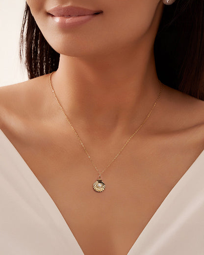 14K Gold Plated 925 Sterling Silver &amp; NATURAL FRESHWATER PEARL NECKLACE | SHELLINE