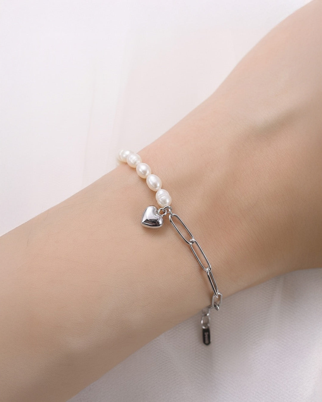 925 Sterling Silver &amp; Natural Freshwater Pearl BRACELET | AMORA