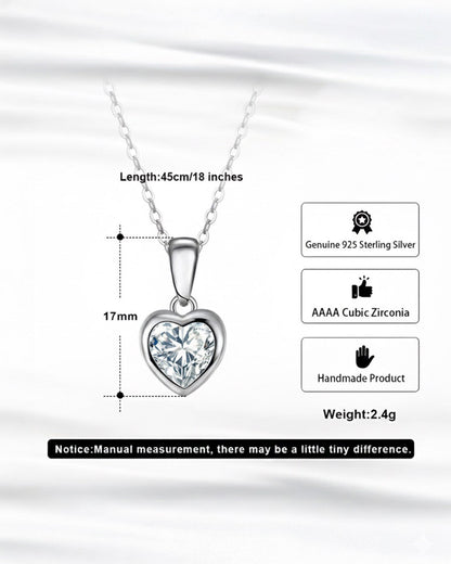 925 Sterling Silver&amp; AAAA Cubic Zirconia NECKLACE | VALORÉ