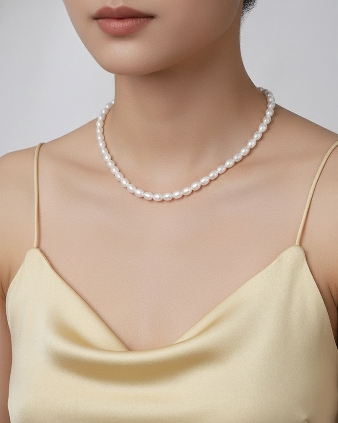 14K Gold Plated 925 Sterling Silver &amp; GENUINE CULTURED PEARL NECKLACE | ELINOA