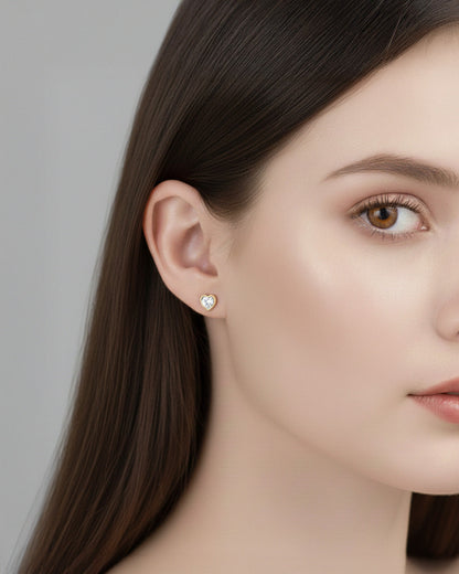 14K GOLD PLATED 925 STERLING SILVER &amp; AAAA CUBIC ZIRCONIA EARRINGS |  ZEEN