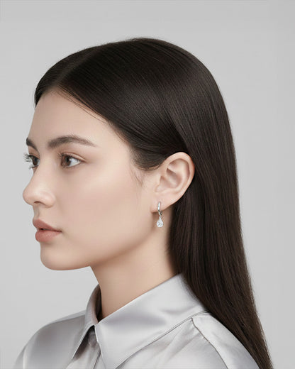 14K GOLD PLATED 925 STERLING SILVER &amp; AAAA CUBIC ZIRCONIA EARRINGS |  NOCTA
