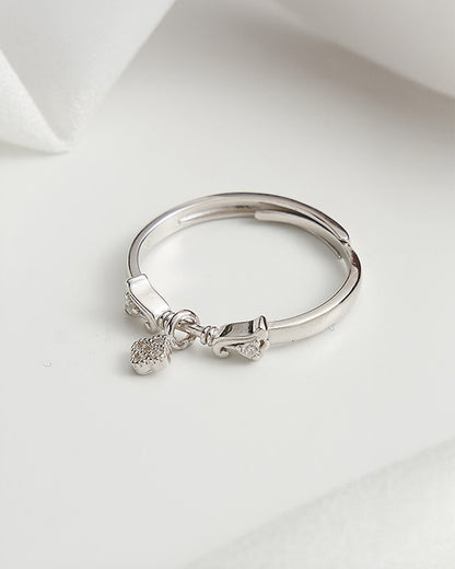 CÉLVAR RING - RHODIUM PLATED 925 STERLING SILVER &amp; 5A CUBIC ZIRCONIA