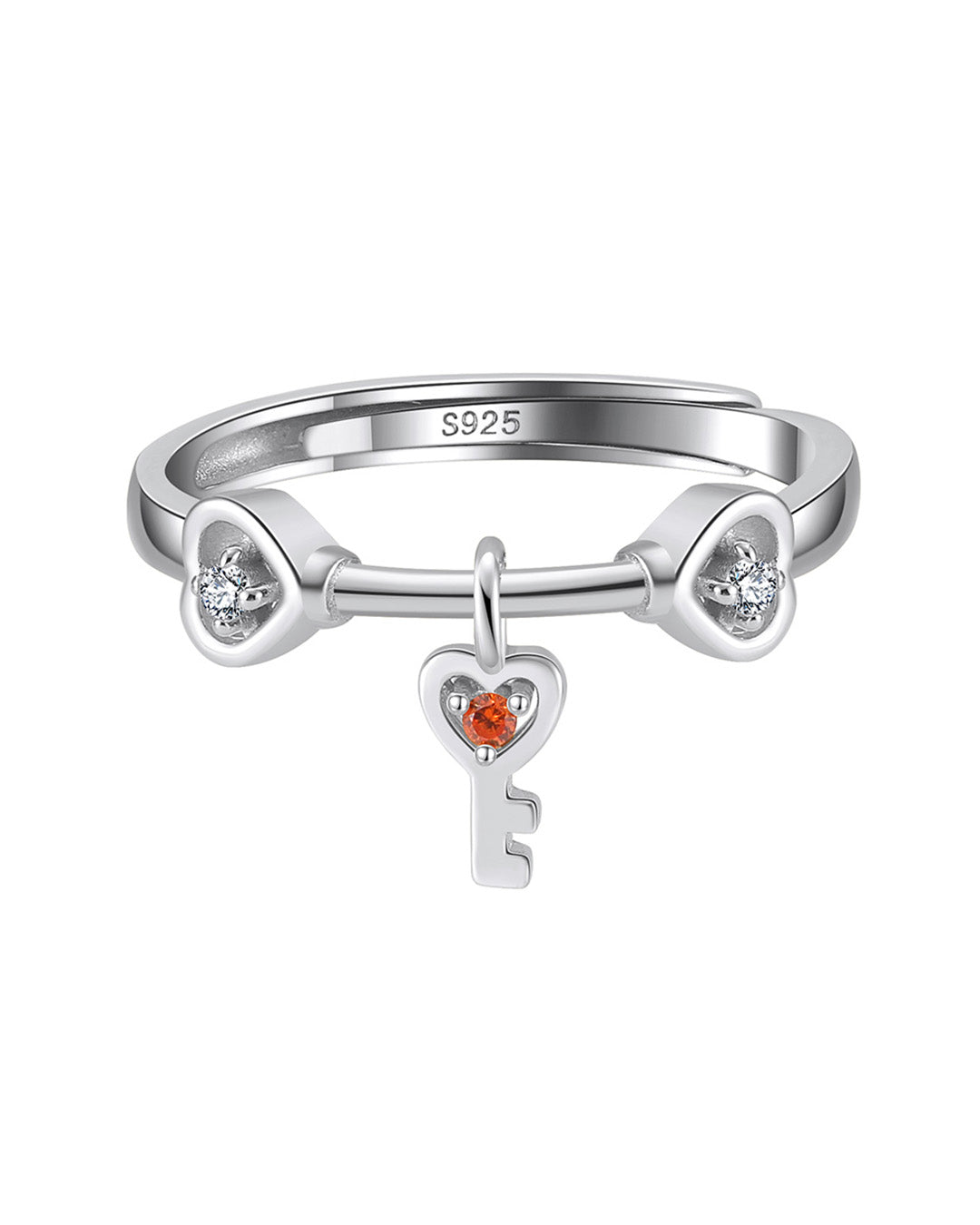 CLÉOR RING - RHODIUM PLATED 925 STERLING SILVER &amp; 5A CUBIC ZIRCONIA