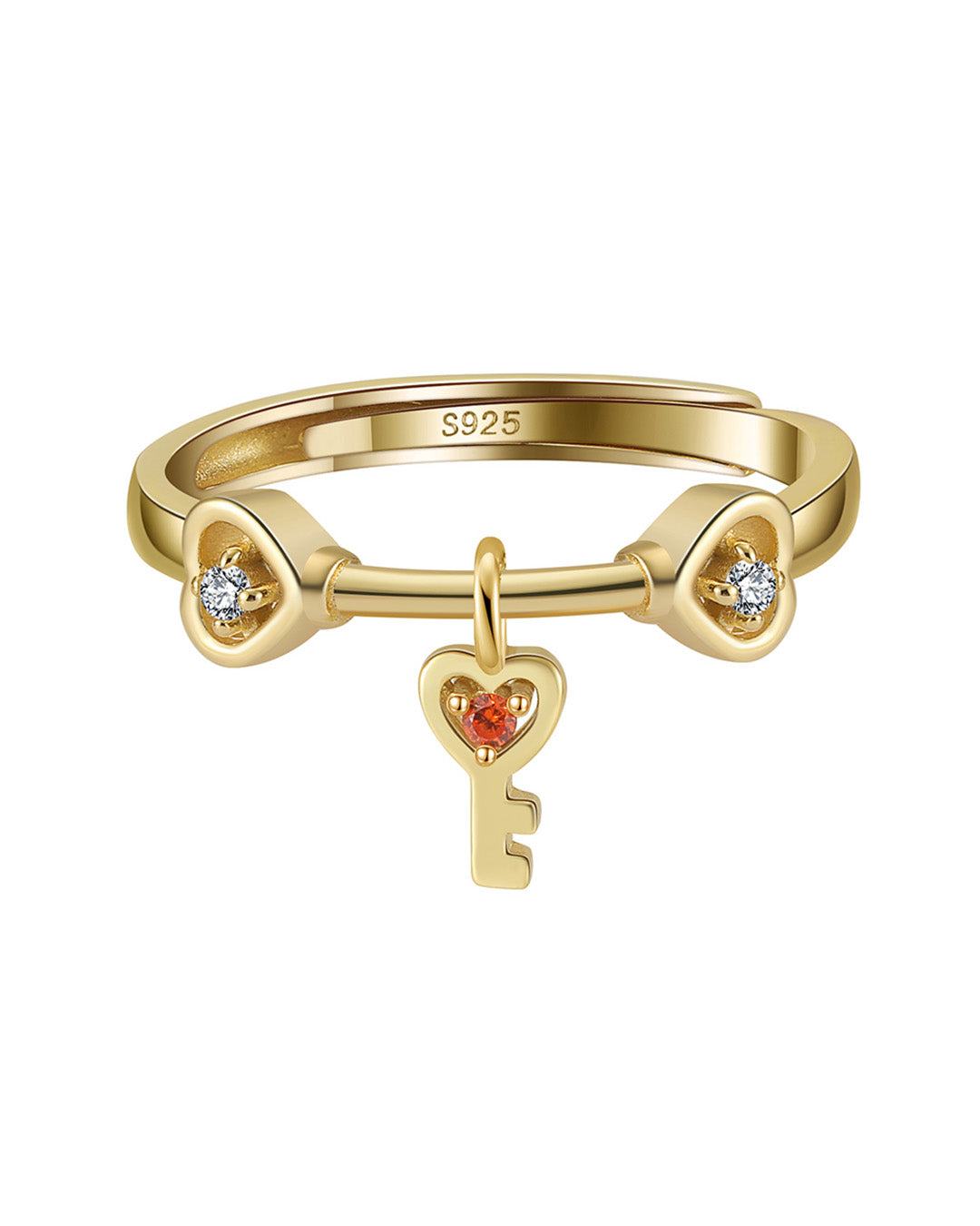 CLÉOR RING - 14K GOLD PLATED 925 STERLING SILVER &amp; 5A CUBIC ZIRCONIA